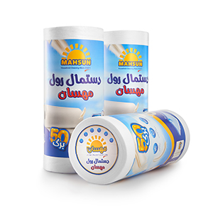  دستمال رول 50 برگ مهسان 