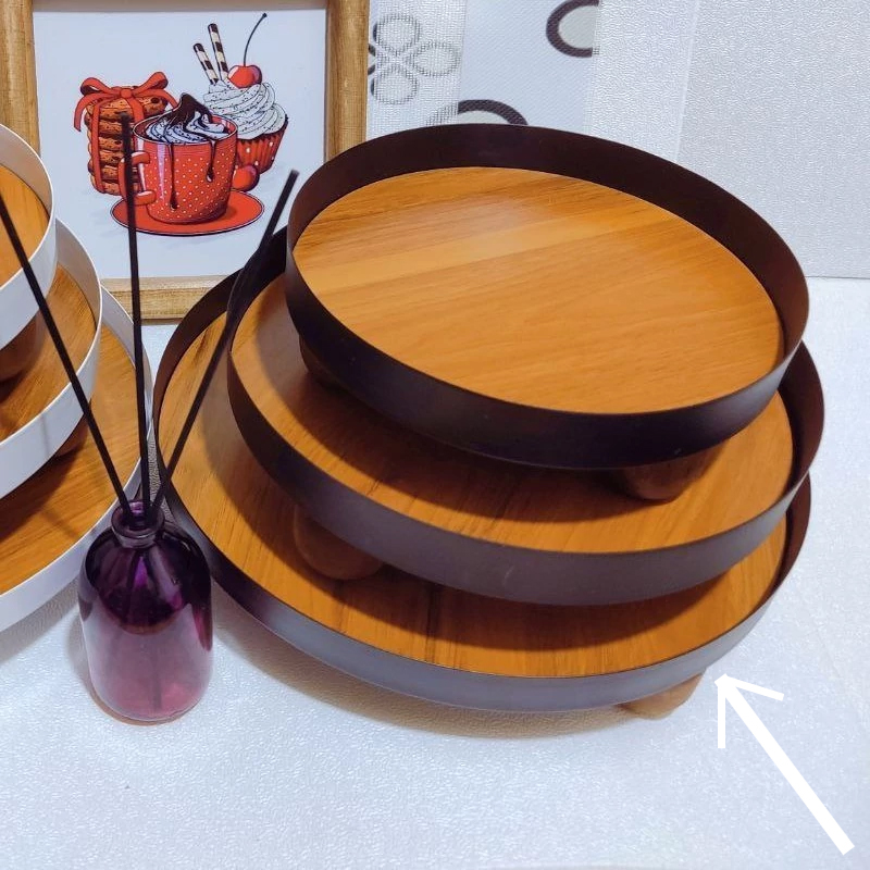 مشخصات ، قیمت و خرید انلاین رایزر فلزی پایه چوبی سایز بزرگ (قطر 28 سانت)    