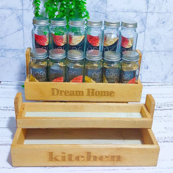 مشخصات ، قیمت و خرید انلاین استند مکارتی چوبی مدل ۲طبقه 