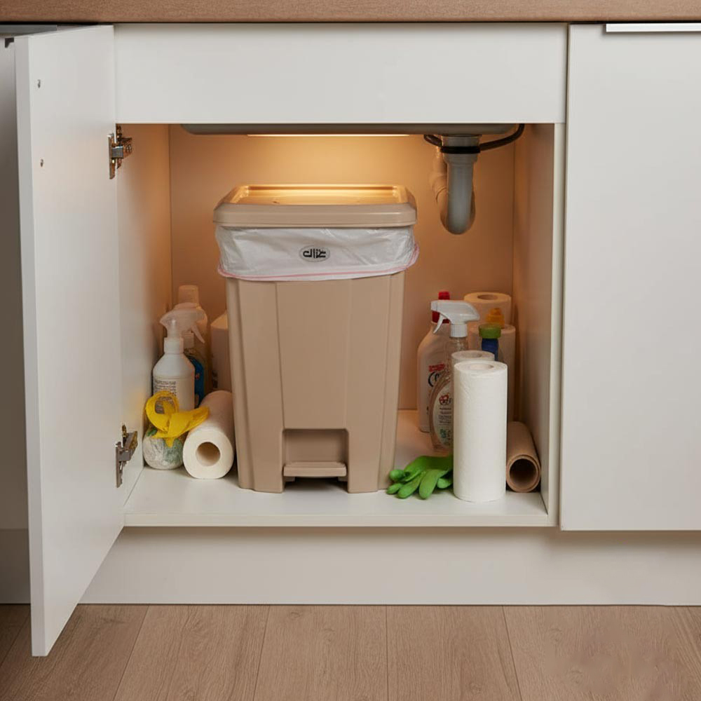 مشخصات ، قیمت و خرید انلاین سطل پدالي صبا برند غزال سایز 4 (سفید)  