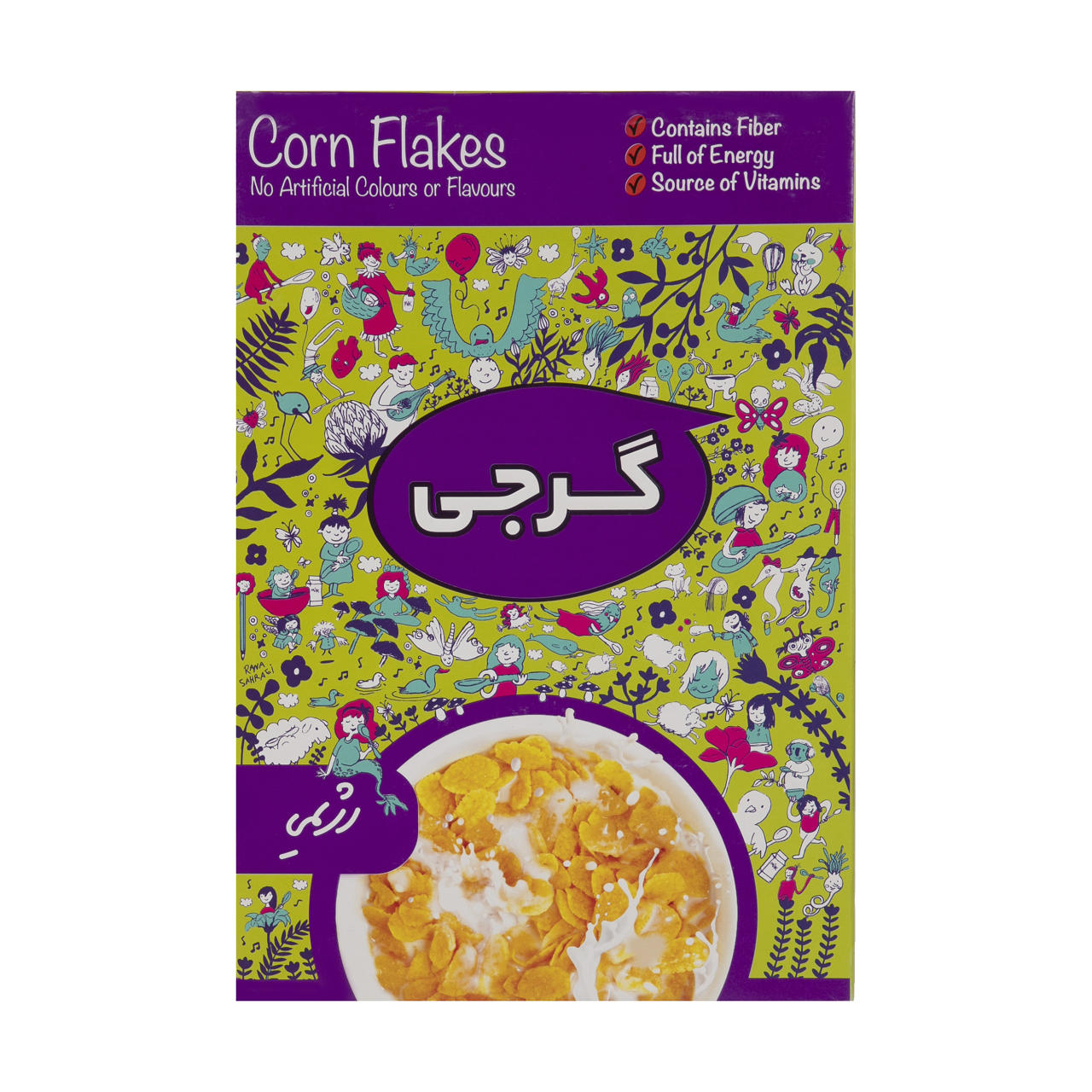 مشخصات ، قیمت و خرید انلاین  کورن فلکس رژیمی گرجی مقدار 300 گرم  