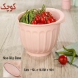  کاسه کنگره دار سایز 3 لیمون               