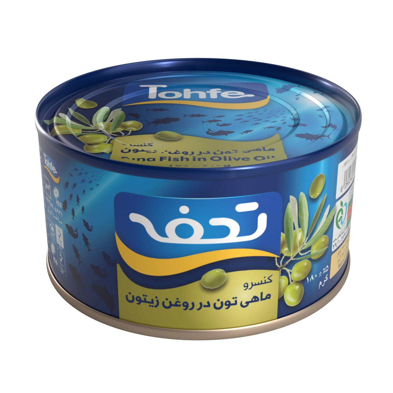 مشخصات ، قیمت و خرید انلاین   کنسرو ماهی تون در روغن زیتون تحفه 180 گرم 