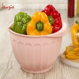 سرویس جهیزیه پلاستیک وانیلی لیمون 41 پارچه طرح بامبو   