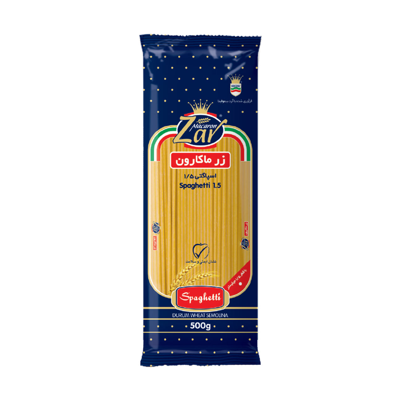 مشخصات ، قیمت و خرید انلاین  اسپاگتی قطر 1.5 زر ماکارون 500 گرم  