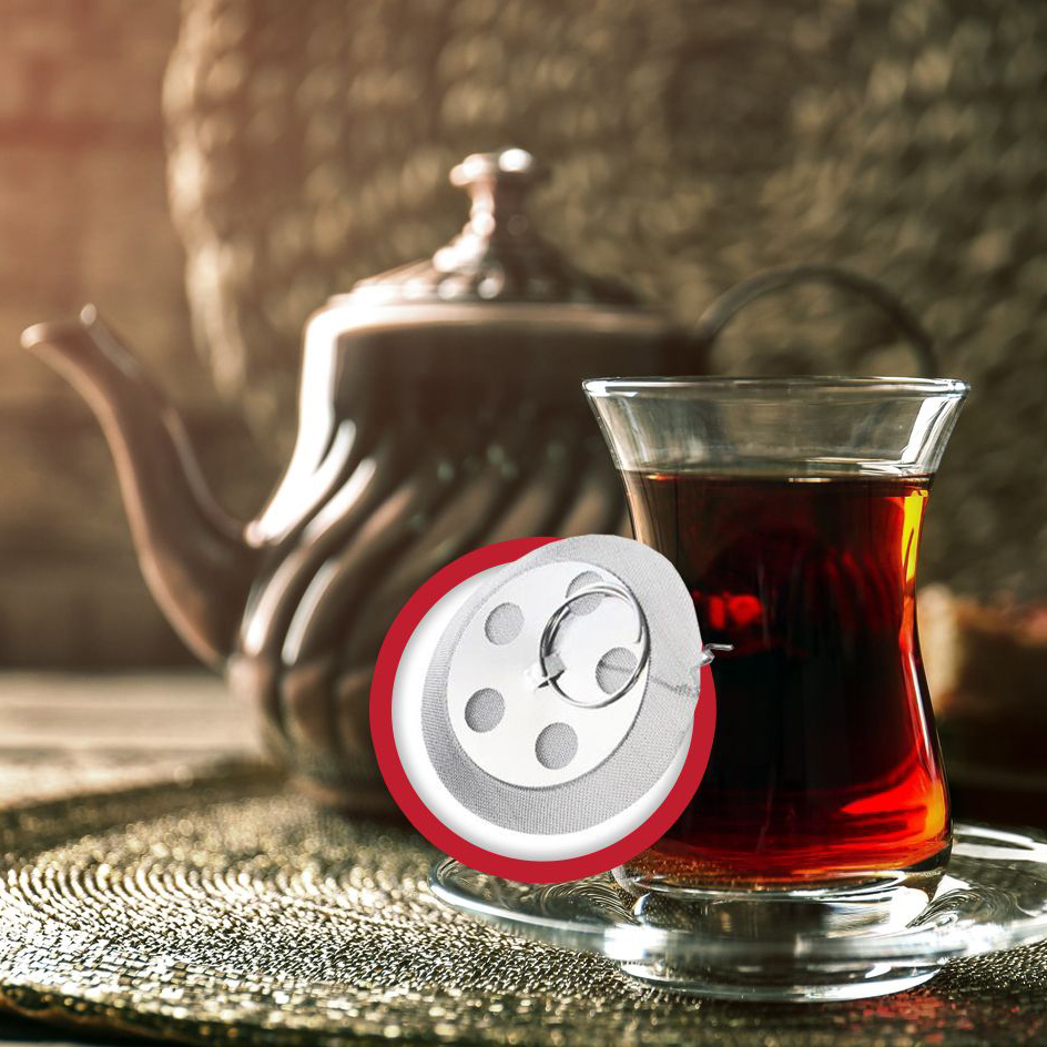 مشخصات ، قیمت و خرید انلاین  صافی چای داخل قوری جدید ترکیه مدل سکه ای              